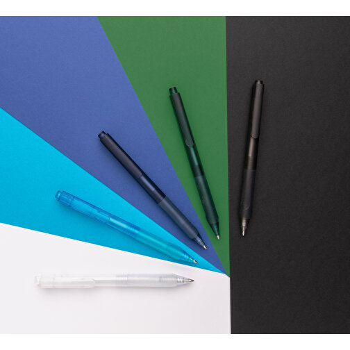 X9 Stift Gefrostet Mit Silikongriff, Navy Blau , navy blau, PC, 14,30cm (Höhe), Bild 8