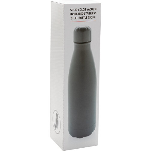 Solid Color Vakuum Stainless-Steel Flasche 750ml, Grau , grau, Edelstahl, 8,10cm x 30,60cm (Länge x Höhe), Bild 10
