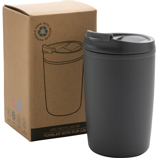 Mug en PP recyclé GRS avec couvercle à bascule, Image 7