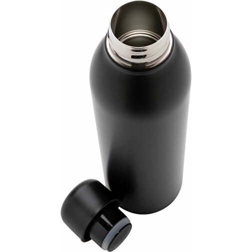 RCS Recycelte Stainless Steel Vakuumflasche, Schwarz , schwarz, Rostfreier Stahl - recycelt, 24,80cm (Höhe), Bild 4