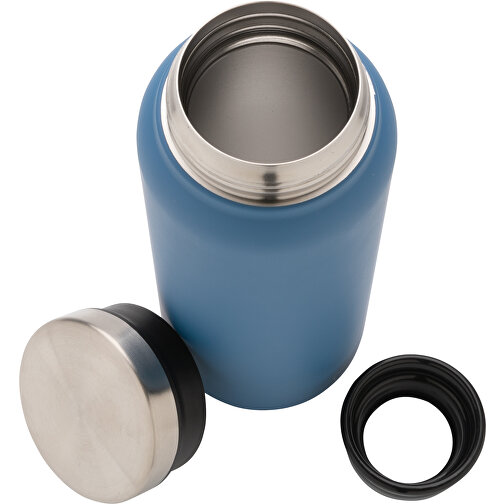 RCS Recycelte Stainless Steel Vakuumflasche 600ml, Blau , blau, Rostfreier Stahl - recycelt, 7,70cm x 21,00cm (Länge x Höhe), Bild 4