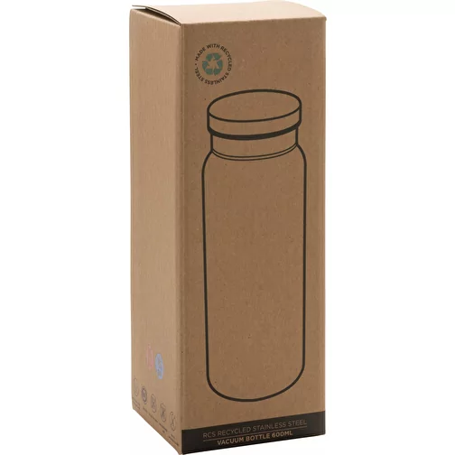 Bouteille isotherme 600ml en acier inoxydable recyclé RCS, Image 7