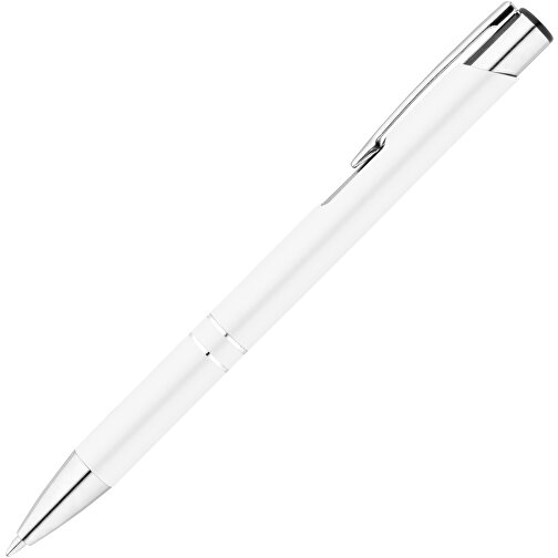 RE-BETA. Kugelschreiber Aus Recyceltem Aluminium , weiss, Recyceltes Aluminium, 1,00cm (Höhe), Bild 2