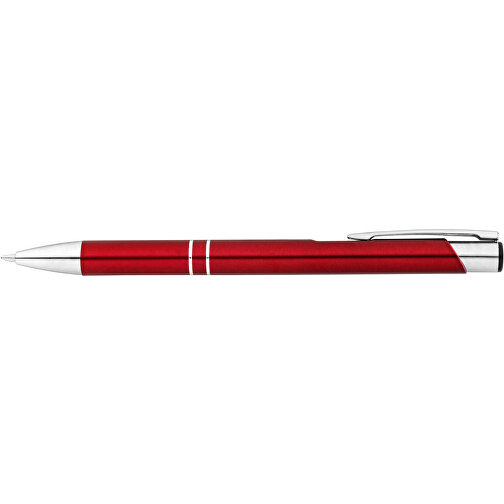 RE-BETA. Kugelschreiber Aus Recyceltem Aluminium , rot, Recyceltes Aluminium, 1,00cm (Höhe), Bild 3