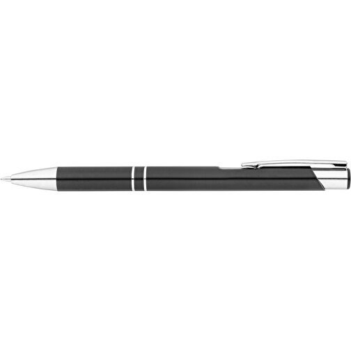RE-BETA. Kugelschreiber Aus Recyceltem Aluminium , schwarz, Recyceltes Aluminium, 1,00cm (Höhe), Bild 3