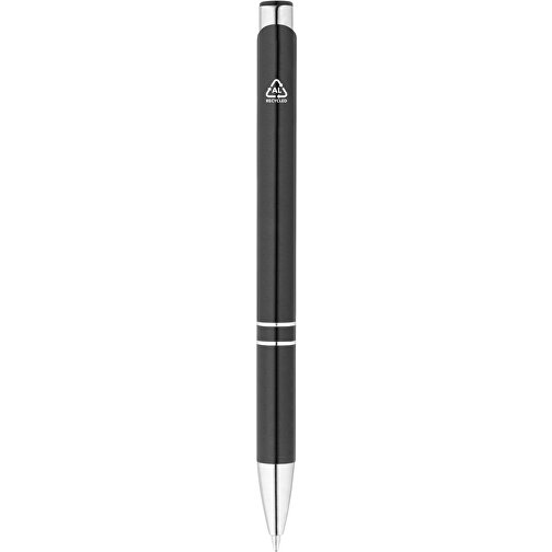 RE-BETA. Kugelschreiber Aus Recyceltem Aluminium , schwarz, Recyceltes Aluminium, 1,00cm (Höhe), Bild 6