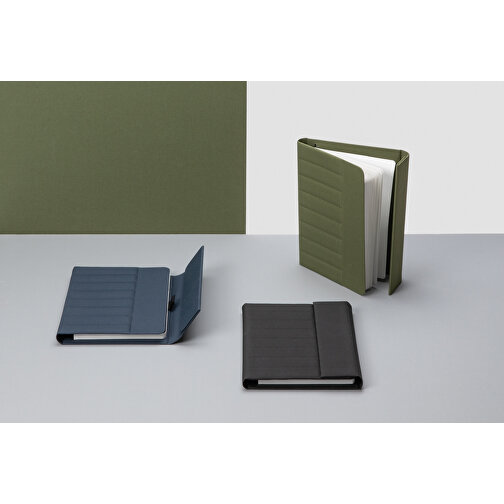 Impact Aware™ A5 Notebook Mit Magnetverschluss, Grün , grün, PET - recycelt, 23,00cm x 2,50cm (Länge x Höhe), Bild 11