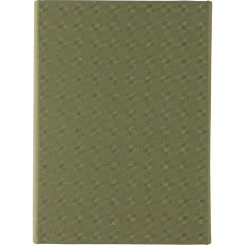 Impact Aware™ A5 Notebook Mit Magnetverschluss, Grün , grün, PET - recycelt, 23,00cm x 2,50cm (Länge x Höhe), Bild 3