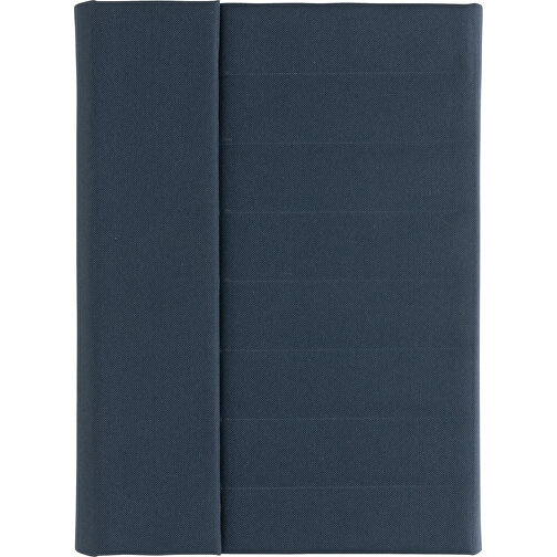 Impact Aware™ A5 Notebook Mit Magnetverschluss, Navy Blau , navy blau, PET - recycelt, 23,00cm x 2,50cm (Länge x Höhe), Bild 2