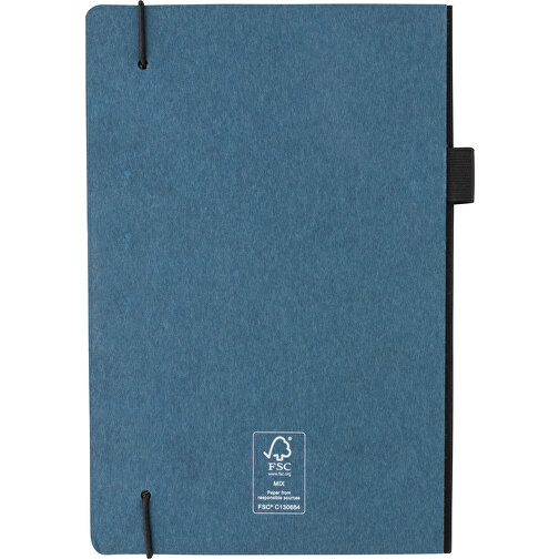 A5 Deluxe Hardcover Notizbuch, Blau , blau, Papier, 21,00cm x 11,00cm (Länge x Höhe), Bild 3