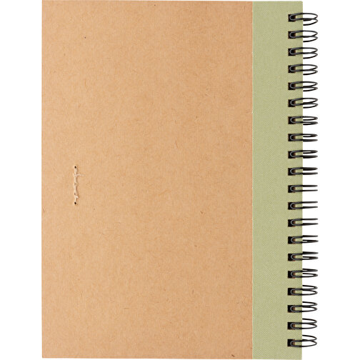 Kraft Spiral-Notizbuch Mit Stift, Grün , grün, Papier, 17,70cm x 2,00cm (Länge x Höhe), Bild 6