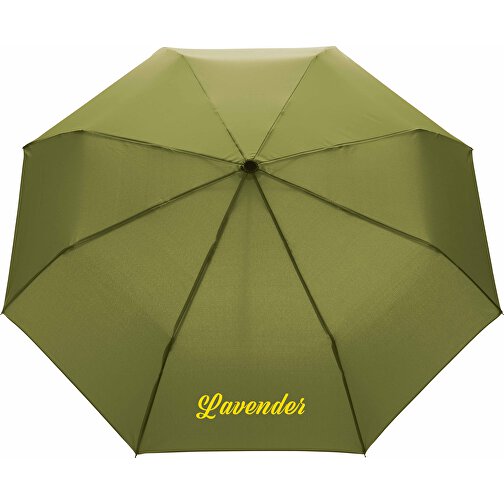 20.5' Impact AWARET RPET 190T Pongee Bamboo Mini Umbrella, Obraz 5