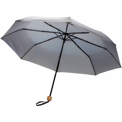 20.5' Impact AWARET RPET 190T Pongee Bamboo Mini Umbrella, Obraz 4