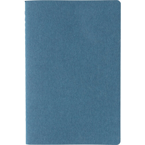 A5 Softcover Notizbuch, Blau , blau, Papier, 21,00cm x 0,50cm (Länge x Höhe), Bild 2