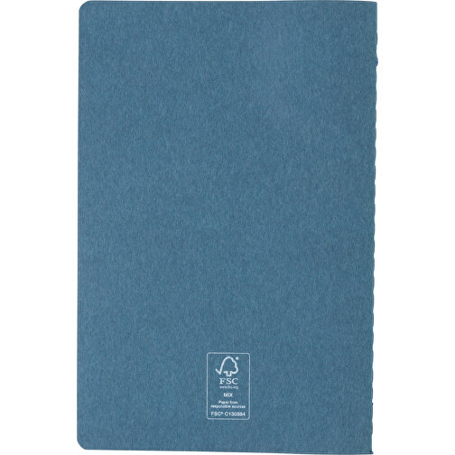 A5 Softcover Notizbuch, Blau , blau, Papier, 21,00cm x 0,50cm (Länge x Höhe), Bild 3