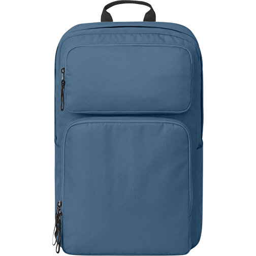 Notebook-Rucksack FELLOW , Halfar, blau, rPET 600d, 12,00cm x 42,00cm x 28,00cm (Länge x Höhe x Breite), Bild 2