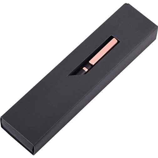Metall-Kugelschreiber COPPER PEN , kupfer, schwarz, Aluminium / Messing, 14,00cm (Länge), Bild 2