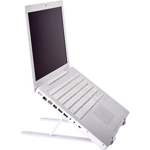 Laptop / Tabletständer TILT , grau, weiss, Kunststoff, 26,00cm x 1,70cm x 19,00cm (Länge x Höhe x Breite), Bild 3