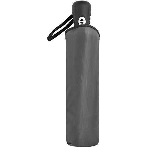 Windproof-Taschenschirm BORA , grau, Metall / Aluminium / Polyester, , Bild 3