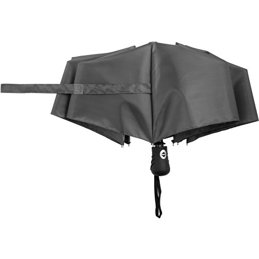 Windproof-Taschenschirm BORA , grau, Metall / Aluminium / Polyester, , Bild 4