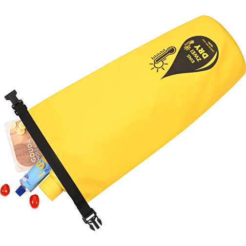 TROIKA Outdoor-Rucksack 1-2-DRY BAG , Troika, gelb, schwarz, PVC, Tarpaulin (Plane), 50,00cm x 1,50cm x 30,00cm (Länge x Höhe x Breite), Bild 4