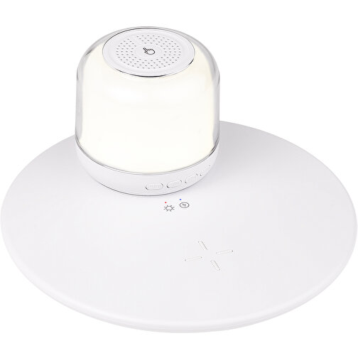 AMBIENT Wireless Charger, Stimmungslicht Und Lautsprecher , weiß, ABS, PC, 13,00cm (Höhe), Bild 1