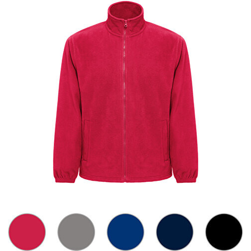 THC GAMA. Herren Polarjacke HD Aus Polyester , rot, Polyester, S, 70,00cm x 1,00cm x 58,00cm (Länge x Höhe x Breite), Bild 4