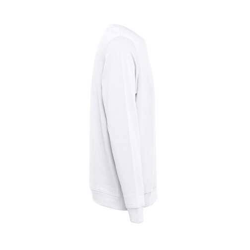 THC COLOMBO WH. Sweatshirt (unisex) Aus Italienischem Frottee Ohne Krempel. Weiße Farbe , weiß, Baumwolle und Polyester, M, 55,00cm x 1,00cm x 69,00cm (Länge x Höhe x Breite), Bild 3