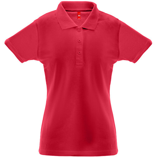 THC BERLIN WOMEN. Damen Poloshirt , rot, Baumwolle und Polyester, S, 43,00cm x 1,00cm x 62,00cm (Länge x Höhe x Breite), Bild 1