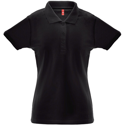 THC BERLIN WOMEN. Damen Poloshirt , schwarz, Baumwolle und Polyester, XXL, 55,00cm x 1,00cm x 70,00cm (Länge x Höhe x Breite), Bild 1