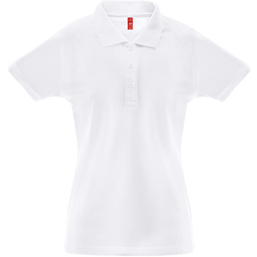 THC BERLIN WOMEN WH. Poloshirt Für Damen Mit Kurzen Ärmeln , weiß, Baumwolle und Polyester, XXL, 70,00cm x 1,00cm x 55,00cm (Länge x Höhe x Breite), Bild 1