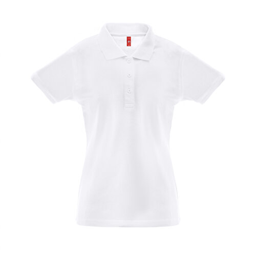 THC BERLIN WOMEN WH. Poloshirt Für Damen Mit Kurzen Ärmeln , weiß, Baumwolle und Polyester, M, 64,00cm x 1,00cm x 46,00cm (Länge x Höhe x Breite), Bild 4