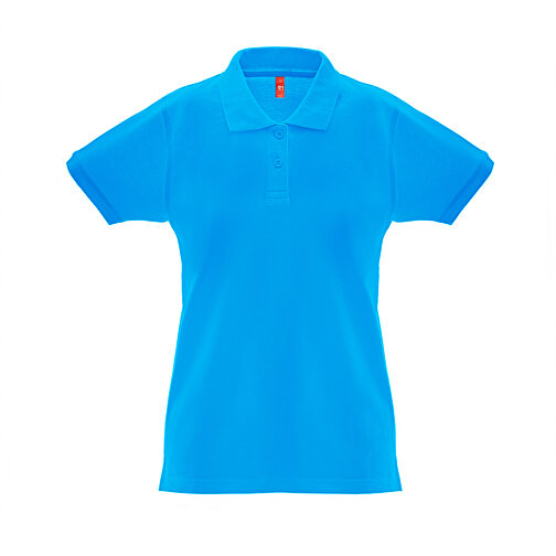 THC MONACO WOMEN. Damen Poloshirt , wasserblau, Baumwolle, XXL, 70,00cm x 1,00cm x 55,00cm (Länge x Höhe x Breite), Bild 1