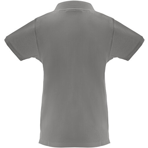 THC MONACO WOMEN. Damen Poloshirt , grau, Baumwolle, XL, 68,00cm x 52,00cm (Länge x Breite), Bild 2