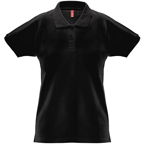 THC MONACO WOMEN. Damen Poloshirt , schwarz, Baumwolle, XXL, 70,00cm x 1,00cm x 55,00cm (Länge x Höhe x Breite), Bild 1