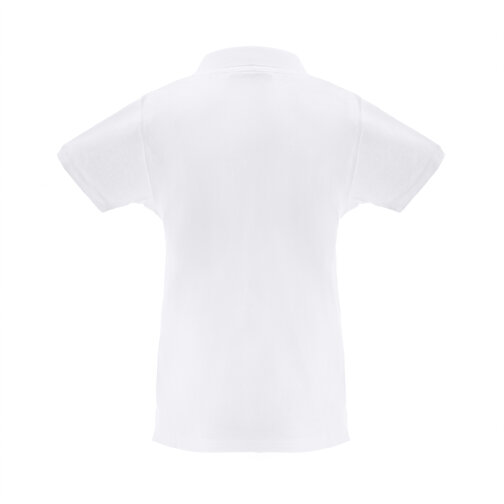 THC MONACO WOMEN WH. Kurzarm-Poloshirt Für Damen Aus Kardierter Baumwolle , weiß, Baumwolle, L, 66,00cm x 1,00cm x 49,00cm (Länge x Höhe x Breite), Bild 2