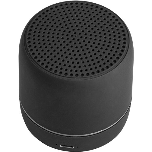 TURING. Lautsprecher Aus Recyceltem ABS Mit BT 5´0-Übertragung , schwarz, Recyceltes ABS, 1,00cm (Höhe), Bild 3