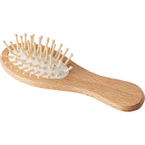 DERN. Spazzola per capelli in legno con setole di bambù, Immagine 1
