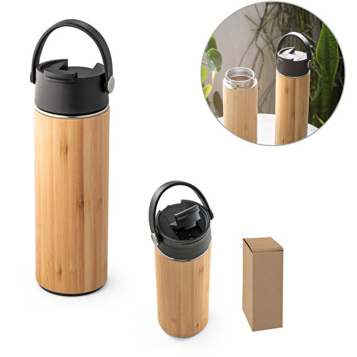 LAVER. Bamboo Insulated Bottle 440ml, Obraz 9