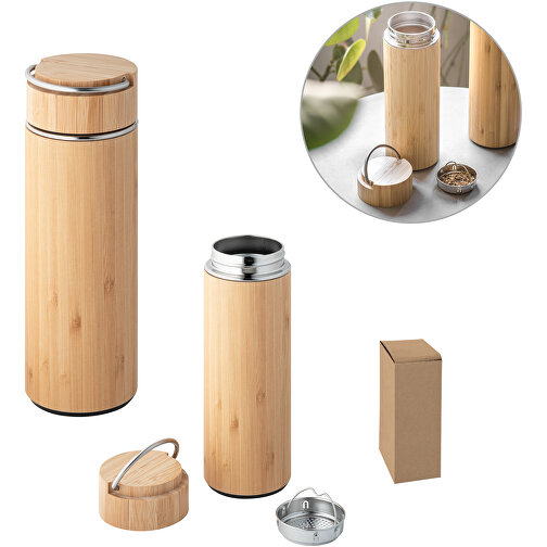 SOW. Bamboo Insulated Bottle 440ml, Obraz 8
