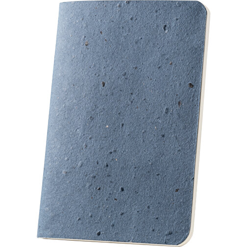 COFFEEPAD SOFT. A5-Notizblock Aus Kaffeeschalenresten , blau, Kaffeebohnenhülsen, 1,00cm (Höhe), Bild 1