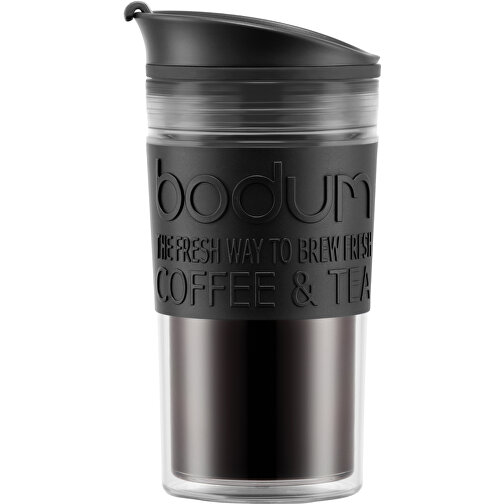 TRAVEL MUG 350. Reisebecher 350ml , schwarz, Kunststoff, , Bild 1