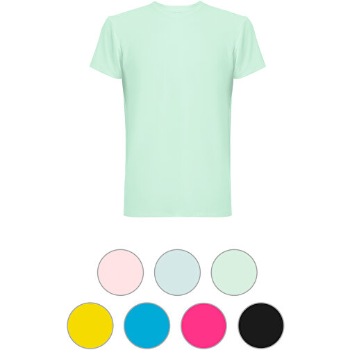 THC TUBE. T-Shirt Aus 100% Baumwolle , wasserblau, Polyester. Elastan, XL, 77,50cm x 1,00cm x 60,50cm (Länge x Höhe x Breite), Bild 4