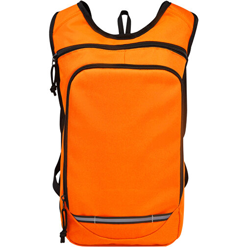 Trails GRS RPET Outdoor Rucksack 6,5 L , orange, GRS zertifiziertes recyceltes Polyester, 22,00cm x 36,00cm x 8,50cm (Länge x Höhe x Breite), Bild 3