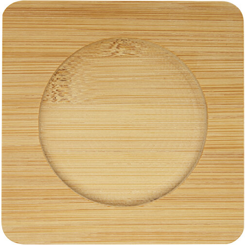 Manti 2 sztuki, kubek szklany z podwójną ścianką o pojemności 350 ml z bambusową podkładką, Obraz 6