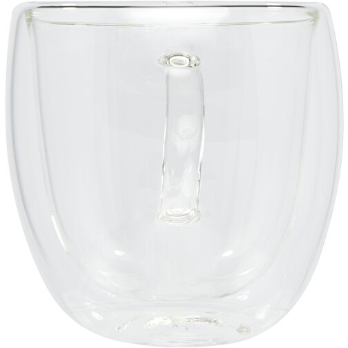 Manti 2-teiliger 250 Ml Doppelwandiger Glasbecher Mit Bambusuntersetzer , transparent / natural, Borosilikatglas, Bambusholz, 12,00cm x 9,00cm (Länge x Höhe), Bild 4
