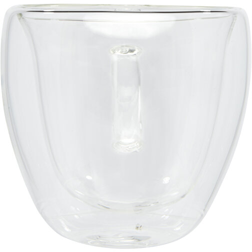 Manti 2-teiliger 100 Ml Doppelwandiger Glasbecher Mit Bambusuntersetzer , transparent / natural, Borosilikatglas, Bambusholz, 9,50cm x 7,00cm x 7,40cm (Länge x Höhe x Breite), Bild 4