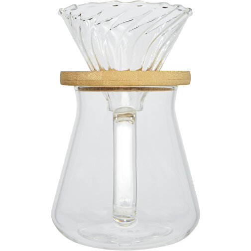Geis 500 Ml Glas Kaffeebereiter , transparent / natural, Borosilikatglas, Bambusholz, 14,00cm x 17,00cm x 11,50cm (Länge x Höhe x Breite), Bild 5