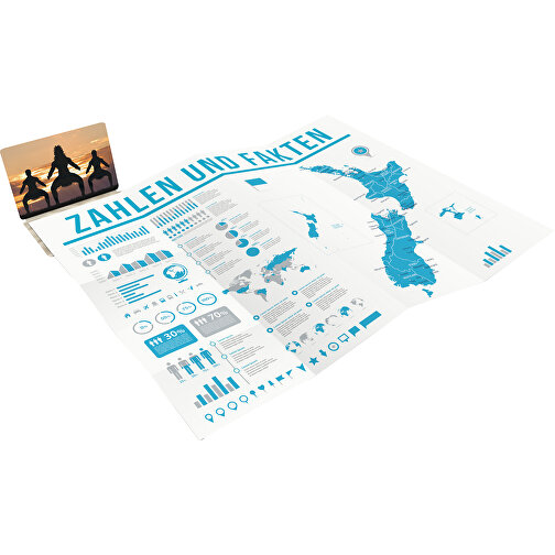 Sammenleggbar plan Concept-Card Stor grønn+blå 40, Bilde 1