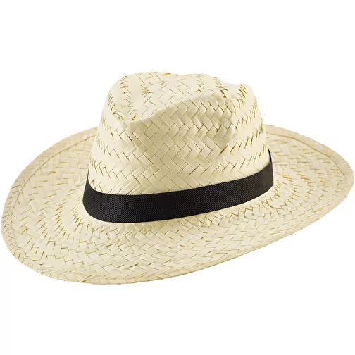 EDWARD POLI . Chapeau de paille en paille naturelle, Image 1